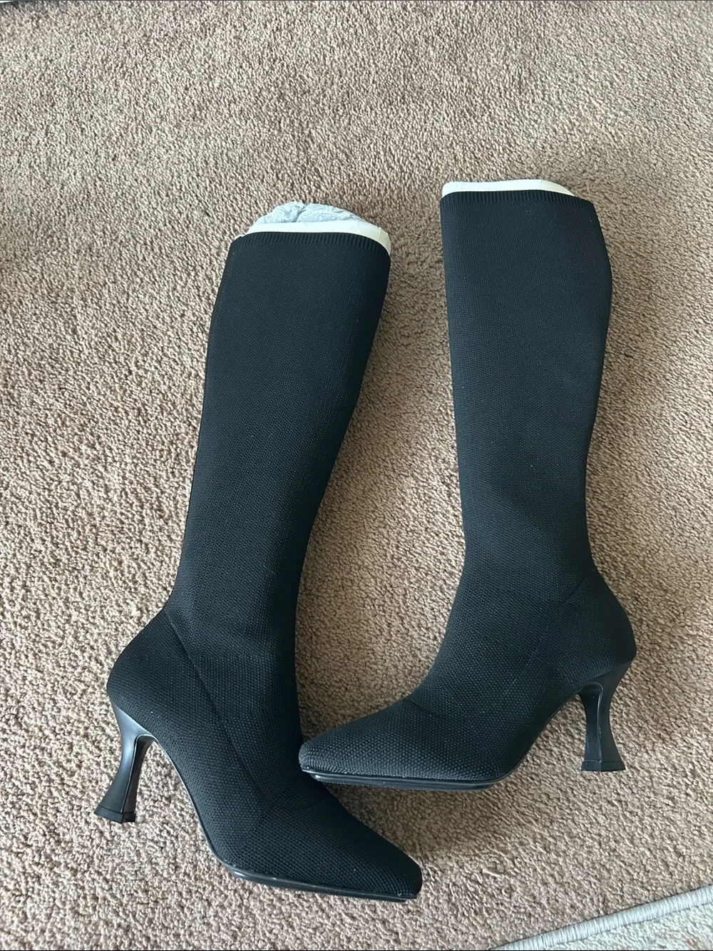 Anne Klein Black Over-the-Knee Stiletto Boots